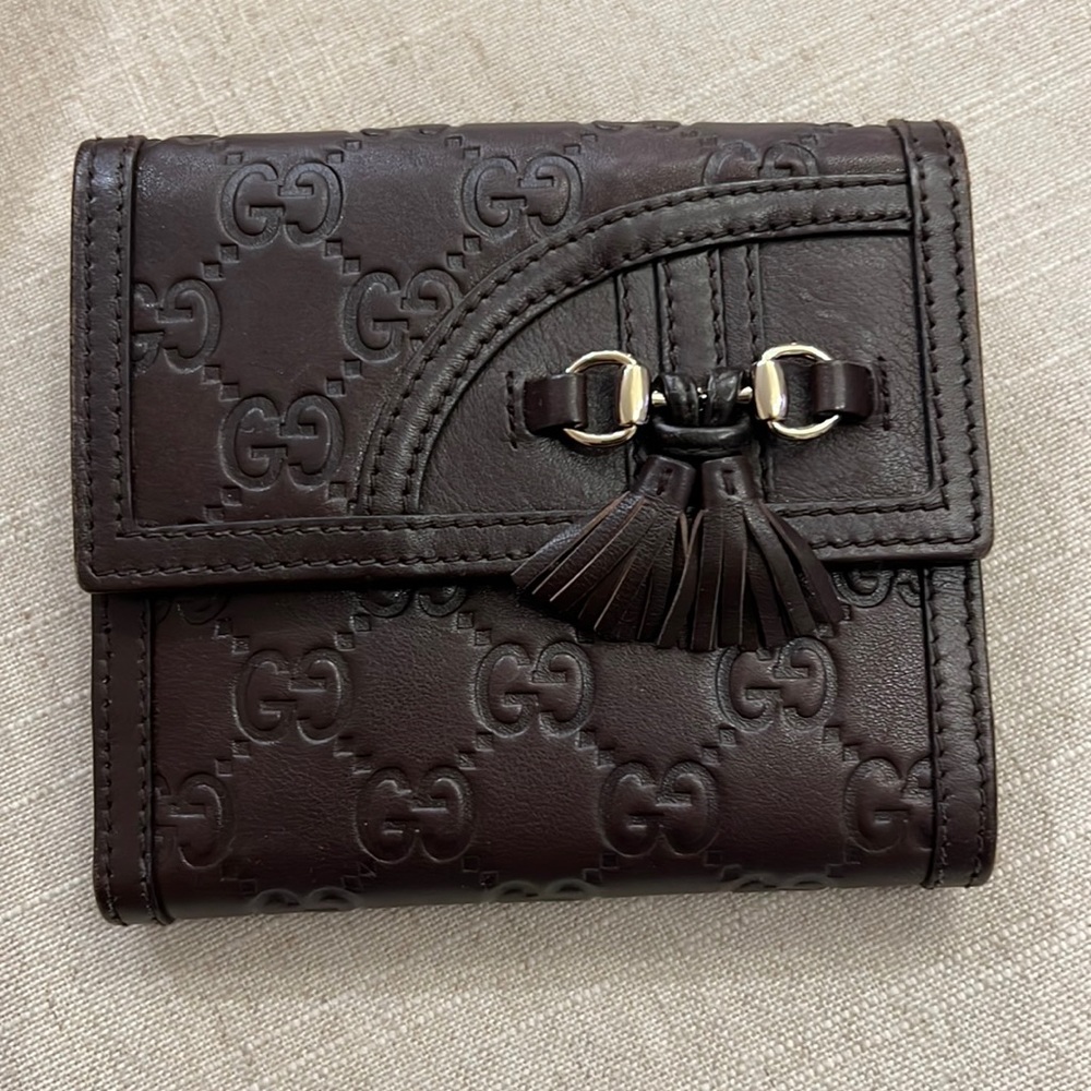 **SOLD** Guccissima brown leather wallet
